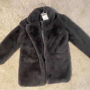 BNWT Apparis Faux Fur Coat Limited Edition GREY Size M